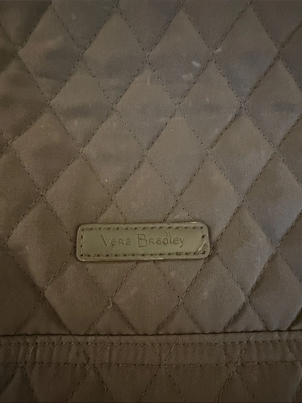 Quilted Gray Vera Bradley Backpack